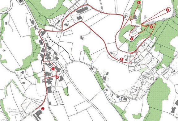 Routenplan 800 Jahre Burg Wartau