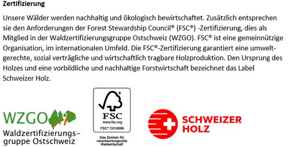 Waldzertifizierung